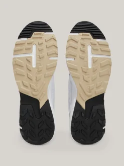 White Trainers|Sneakersy*Tommy Hilfiger Dzianinowe Buty Sportowe Z Podeszwą Vibram Z Protektorem WHITE