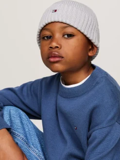 Obuwie I Akcesoria|Obuwie I Akcesoria*Tommy Hilfiger Dziecięca Czapka Typu Beanie Z Linii Essential LIGHT GREY HEATHER