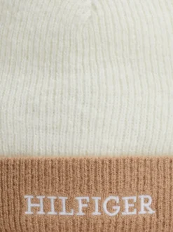 Obuwie I Akcesoria|Obuwie I Akcesoria*Tommy Hilfiger Dziecięca Czapka Typu Beanie Z Logo Hilfiger ANCIENT WHITE