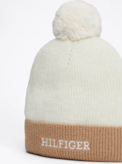 Obuwie I Akcesoria|Obuwie I Akcesoria*Tommy Hilfiger Dziecięca Czapka Typu Beanie Z Logo Hilfiger ANCIENT WHITE