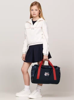 Obuwie I Akcesoria|Obuwie I Akcesoria*Tommy Hilfiger Dziecięca Torba Sportowa W Sygnowane Paski SPACE BLUE GLOBAL CHECK