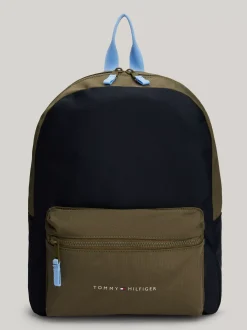 Obuwie I Akcesoria|Obuwie I Akcesoria*Tommy Hilfiger Dziecięcy Plecak Essential Z Blokami Kolorów SPACE BLUE UTILITY OLIVE COLORBLOCK