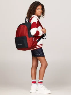 Obuwie I Akcesoria|Obuwie I Akcesoria*Tommy Hilfiger Dziecięcy Plecak Essential Z Blokami Kolorów DARK MAGMA SPACE BLUE CORPORATE