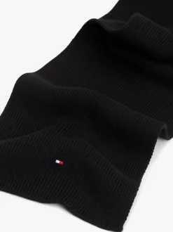 Obuwie I Akcesoria|Obuwie I Akcesoria*Tommy Hilfiger Dziecięcy Szalik Essential Z Haftowanym Logo BLACK