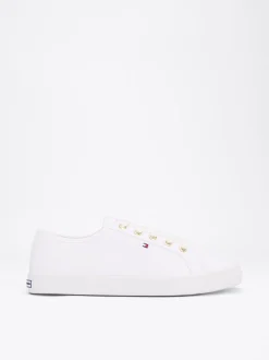 Sneakersy*Tommy Hilfiger Żeglarskie Tenisówki Essential WHITE