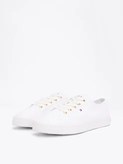 Sneakersy*Tommy Hilfiger Żeglarskie Tenisówki Essential WHITE