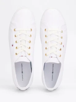 Sneakersy*Tommy Hilfiger Żeglarskie Tenisówki Essential WHITE