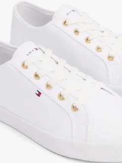 Sneakersy*Tommy Hilfiger Żeglarskie Tenisówki Essential WHITE