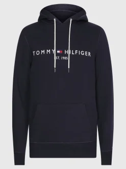 Bluzy Dresowe & Z Kapturem*Tommy Hilfiger Elastyczna Bluza Z Kapturem I Logo SKY CAPTAIN