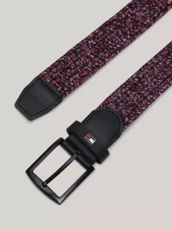 Paski*Tommy Hilfiger Elastyczny Pleciony Pasek SPACE BLUE