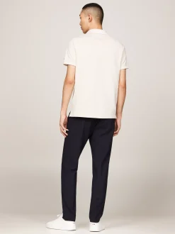Koszulki Polo*Tommy Hilfiger Elegancka Koszulka Polo O Regularnym Kroju CLASSIC BEIGE / ECRU