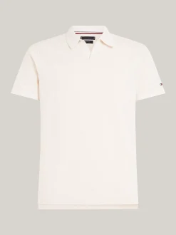 Koszulki Polo*Tommy Hilfiger Elegancka Koszulka Polo O Regularnym Kroju CLASSIC BEIGE / ECRU