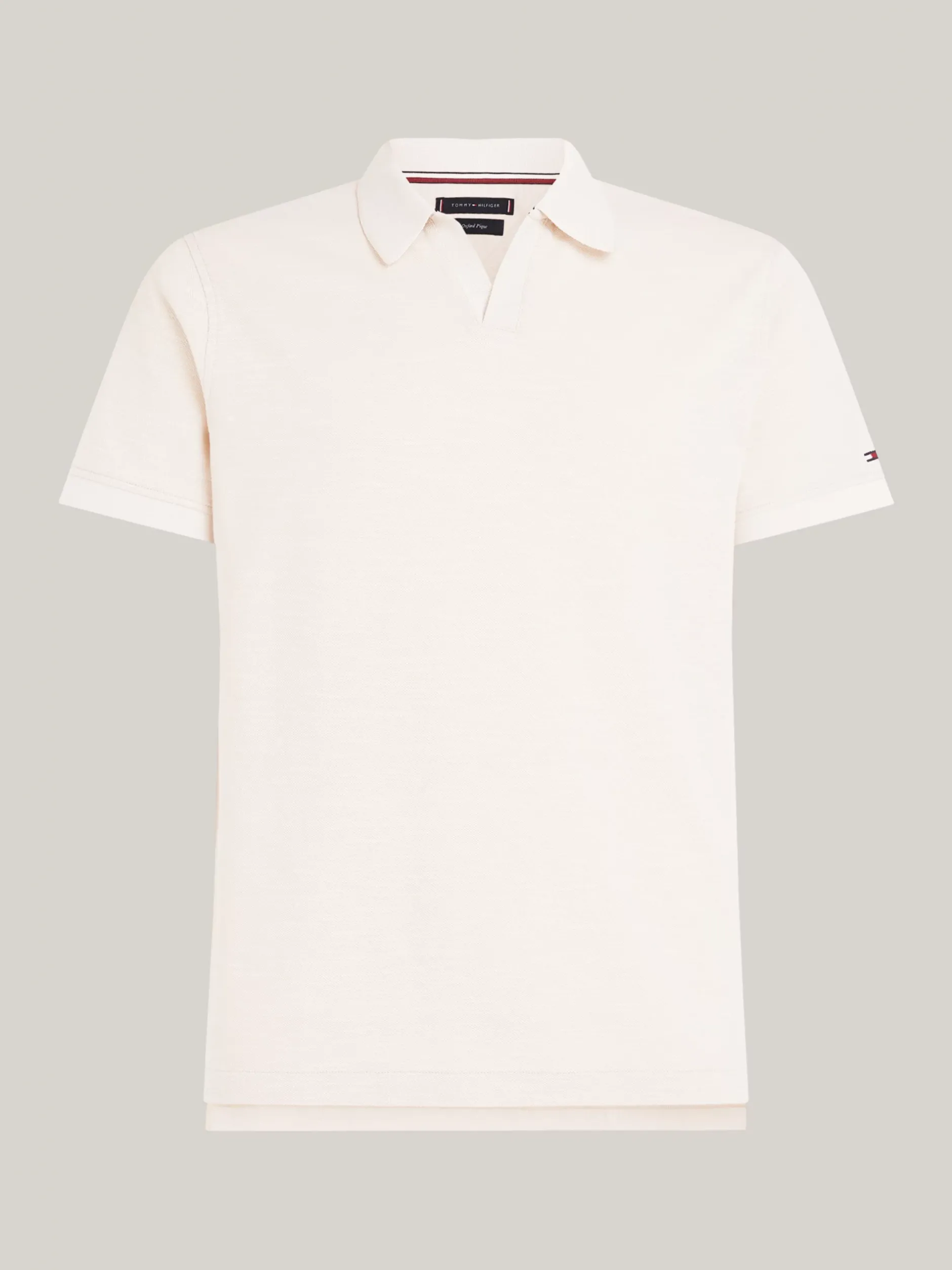 Koszulki Polo*Tommy Hilfiger Elegancka Koszulka Polo O Regularnym Kroju CLASSIC BEIGE / ECRU