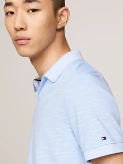 Koszulki Polo*Tommy Hilfiger Elegancka Koszulka Polo O Regularnym Kroju VESSEL BLUE / ECRU