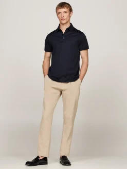 Koszulki Polo*Tommy Hilfiger Elegancka Koszulka Polo O Wąskim Kroju DESERT SKY