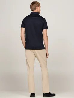 Koszulki Polo*Tommy Hilfiger Elegancka Koszulka Polo O Wąskim Kroju DESERT SKY