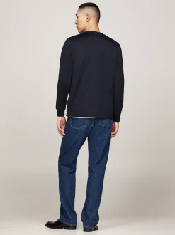 T-Shirty*Tommy Hilfiger Elegancki Longsleeve DESERT SKY