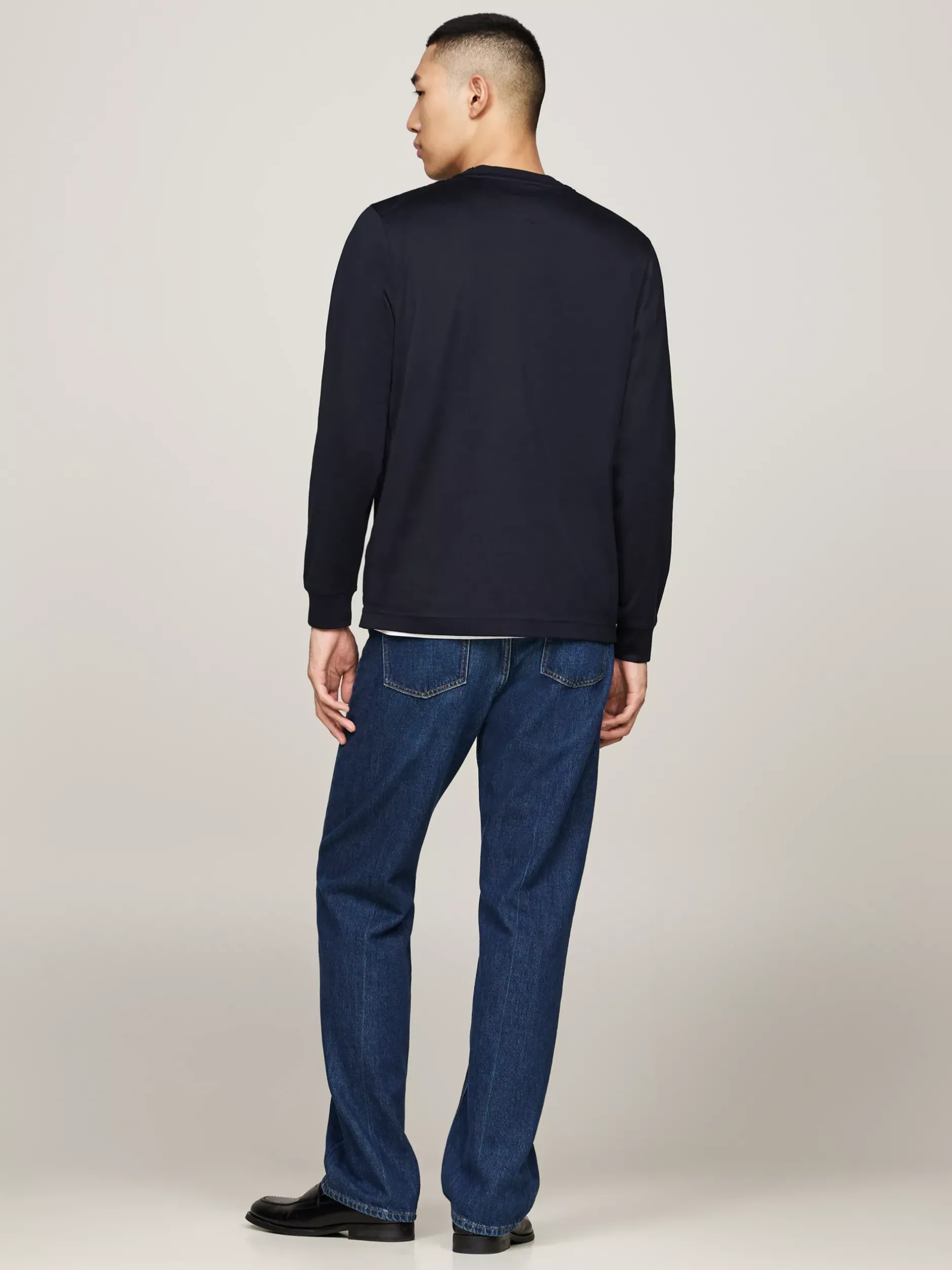 T-Shirty*Tommy Hilfiger Elegancki Longsleeve DESERT SKY