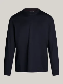 T-Shirty*Tommy Hilfiger Elegancki Longsleeve DESERT SKY
