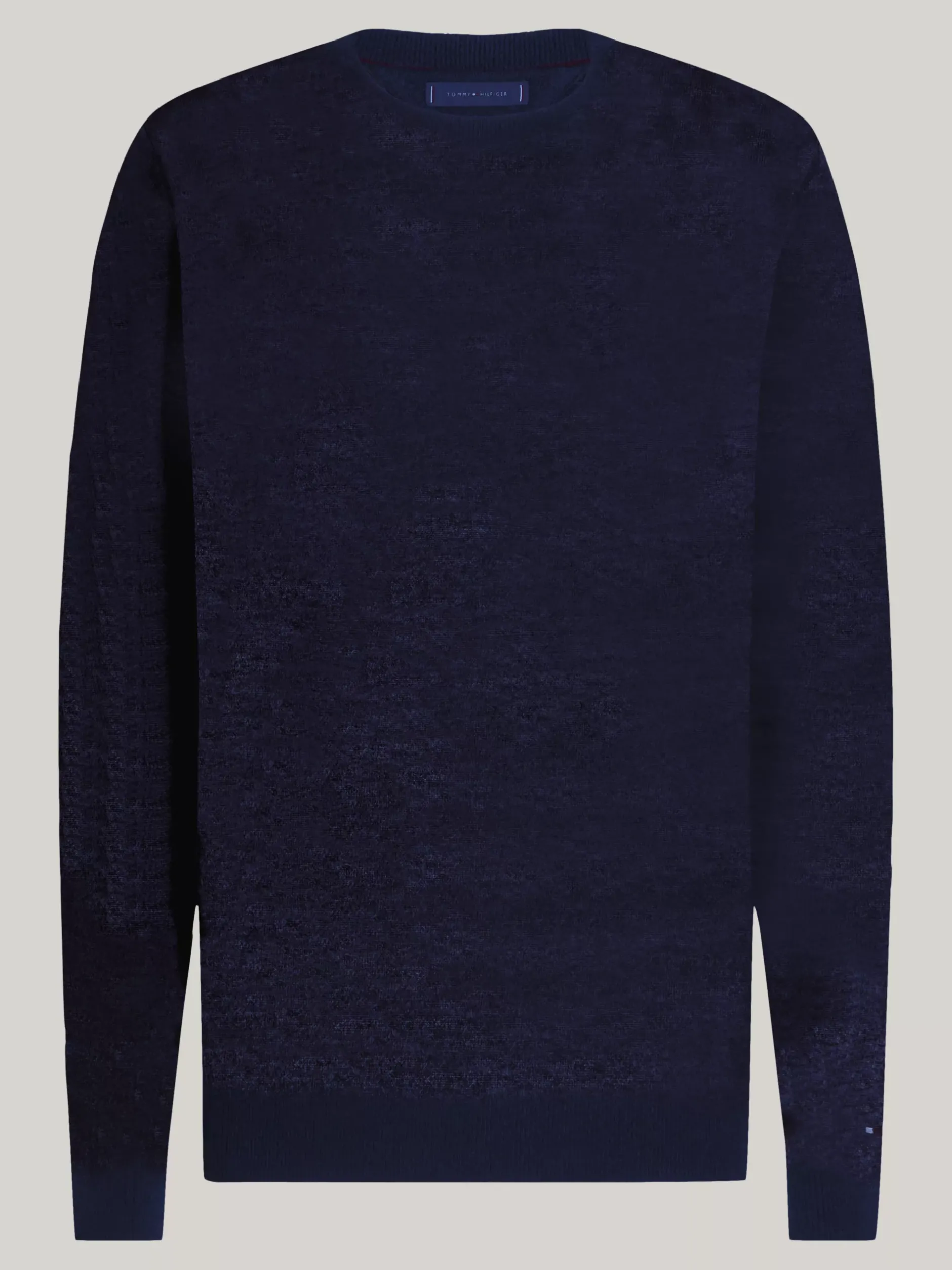 Swetry Z Okrągłym Dekoltem|Swetry*Tommy Hilfiger Elegancki, Luźny Sweter Z Kaszmiru DESERT SKY