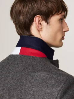Garnitury I Kostiumy|Kurtki & Płaszcze*Tommy Hilfiger Elegancki Płaszcz Jednorzędowy GREY