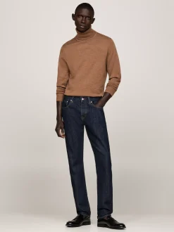 Swetry Z Golfem|Swetry*Tommy Hilfiger Elegancki Sweter Z Golfem HICKORY