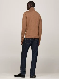 Swetry Z Golfem|Swetry*Tommy Hilfiger Elegancki Sweter Z Golfem HICKORY