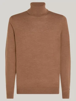 Swetry Z Golfem|Swetry*Tommy Hilfiger Elegancki Sweter Z Golfem HICKORY