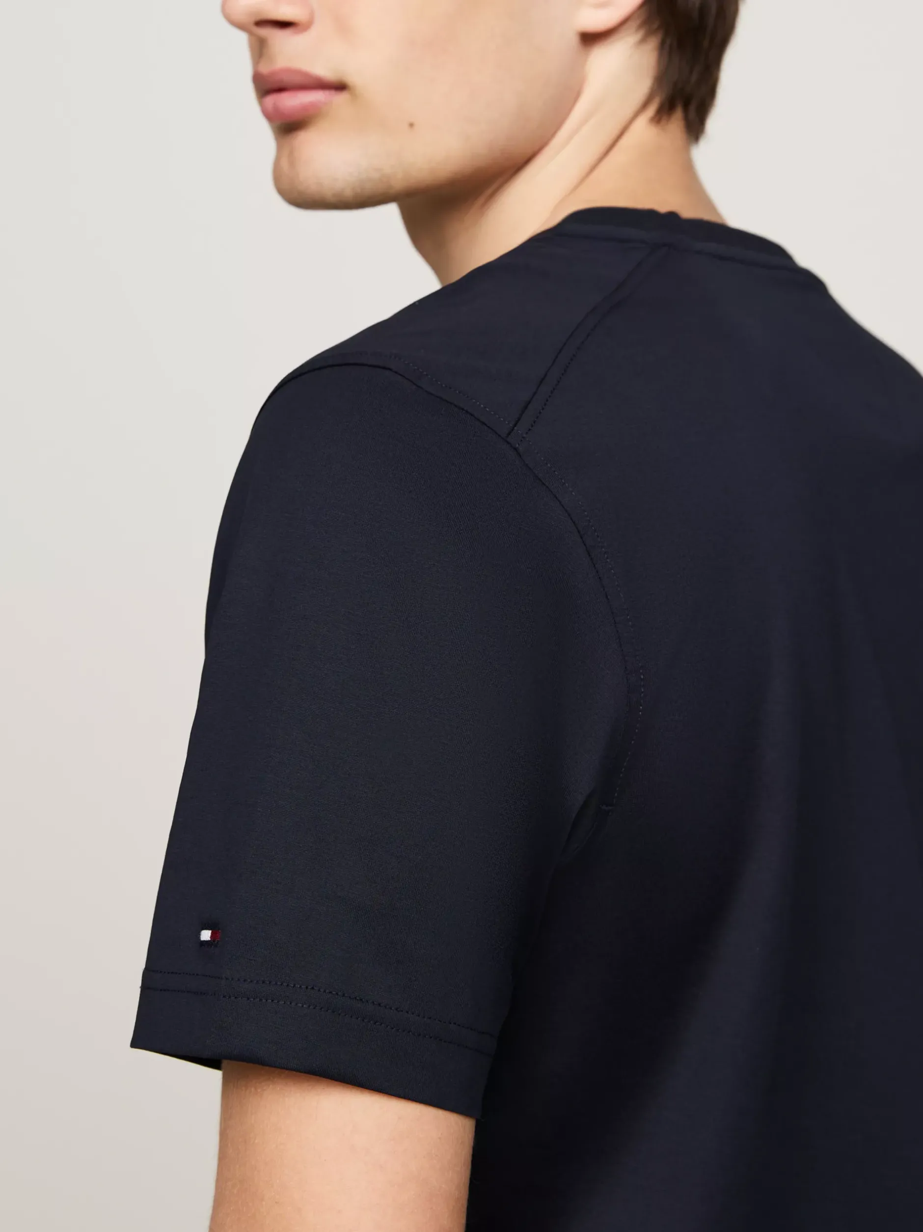 T-Shirty*Tommy Hilfiger Elegancki T-shirt W Paski DESERT SKY