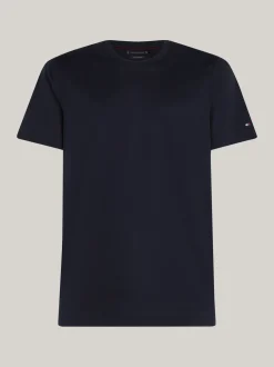 T-Shirty*Tommy Hilfiger Elegancki T-shirt W Paski DESERT SKY
