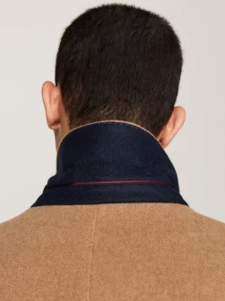 Kurtki & Płaszcze*Tommy Hilfiger Elegancki Wełniany Płaszcz HICKORY
