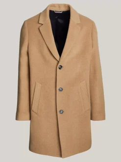 Kurtki & Płaszcze*Tommy Hilfiger Elegancki Wełniany Płaszcz HICKORY