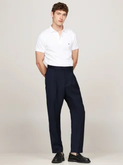 Garnitury I Kostiumy|Spodnie*Tommy Hilfiger Eleganckie Spodnie Z Zaszewkami BLUE