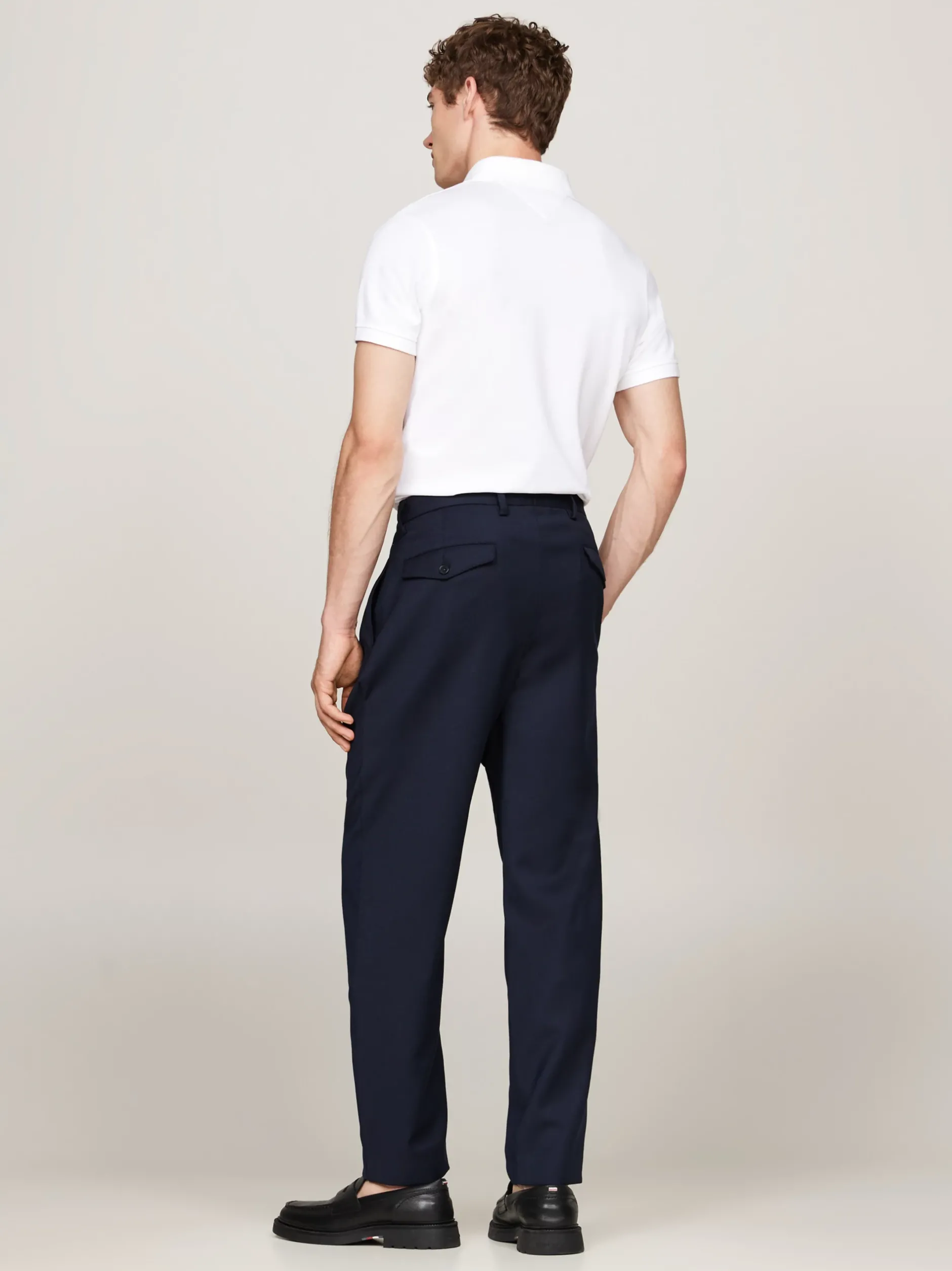 Garnitury I Kostiumy|Spodnie*Tommy Hilfiger Eleganckie Spodnie Z Zaszewkami BLUE