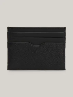 Portfele & Breloczki Do Kluczy*Tommy Hilfiger Etui Na Karty O Mieszanej Fakturze BLACK