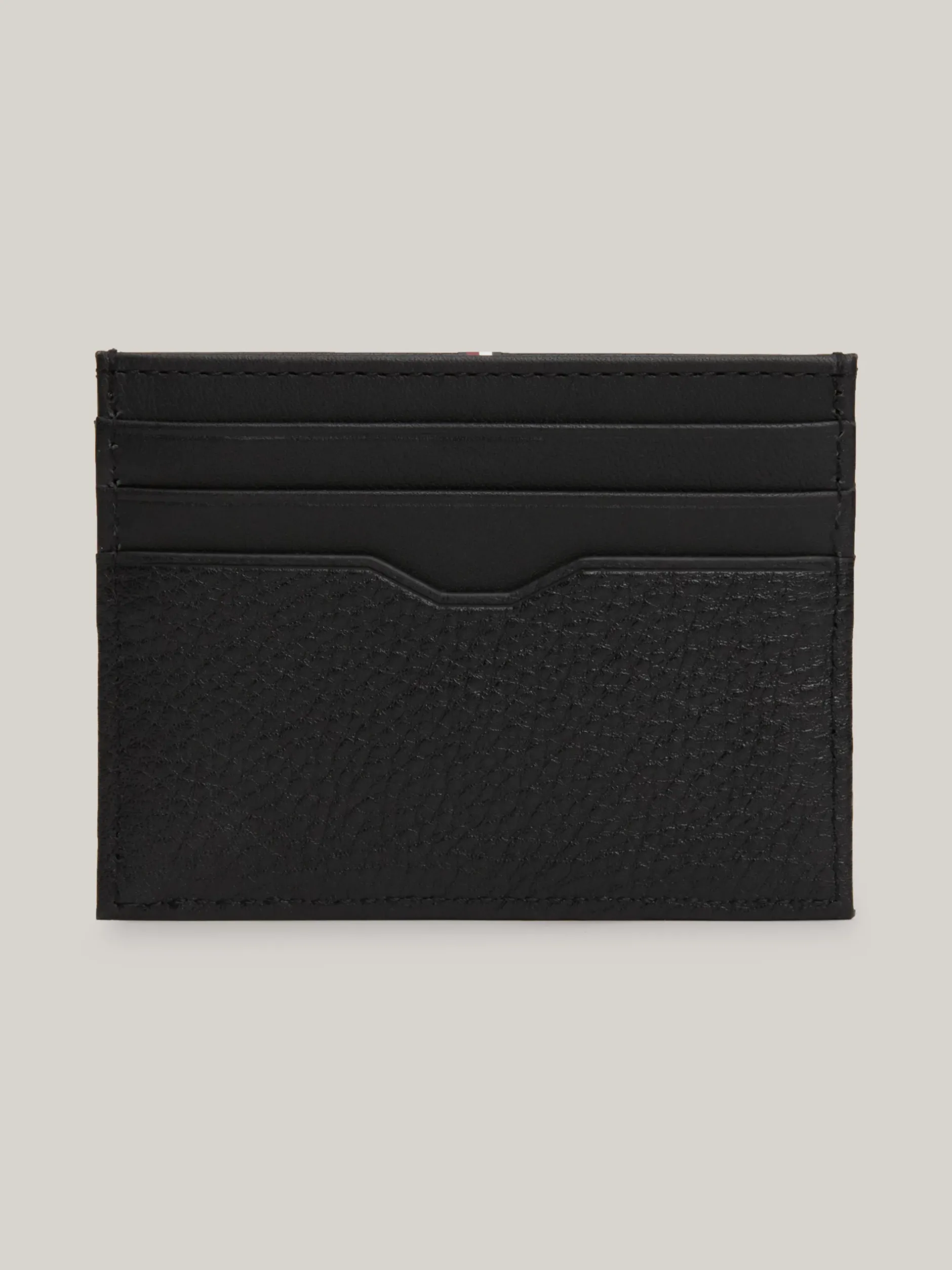 Portfele & Breloczki Do Kluczy*Tommy Hilfiger Etui Na Karty O Mieszanej Fakturze BLACK