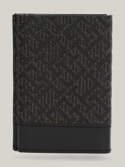 Portfele & Breloczki Do Kluczy*Tommy Hilfiger Etui Na Karty We Wzór W Monogram TH BLACK