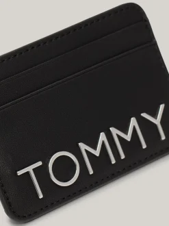 Portfele & Breloczki Do Kluczy*Tommy Hilfiger Etui Na Karty Z Logo BLACK