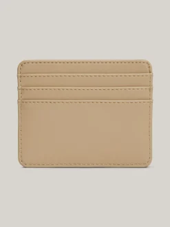 Portfele & Breloczki Do Kluczy*Tommy Hilfiger Etui Na Karty Z Monogramem TH BEIGE