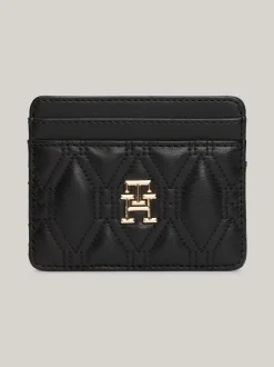 Portfele & Breloczki Do Kluczy*Tommy Hilfiger Etui Na Karty Z Monogramem TH BLACK