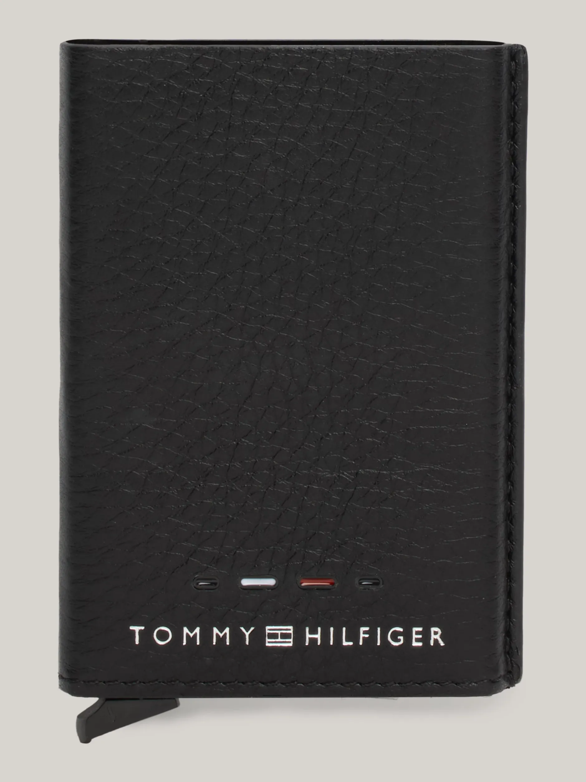 Portfele & Breloczki Do Kluczy*Tommy Hilfiger Etui Na Karty Ze Skóry Premium BLACK