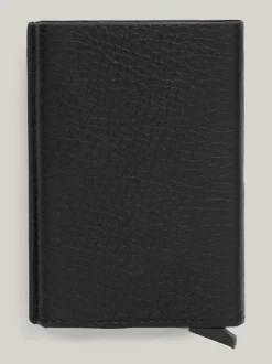 Portfele & Breloczki Do Kluczy*Tommy Hilfiger Etui Na Karty Ze Skóry Premium BLACK