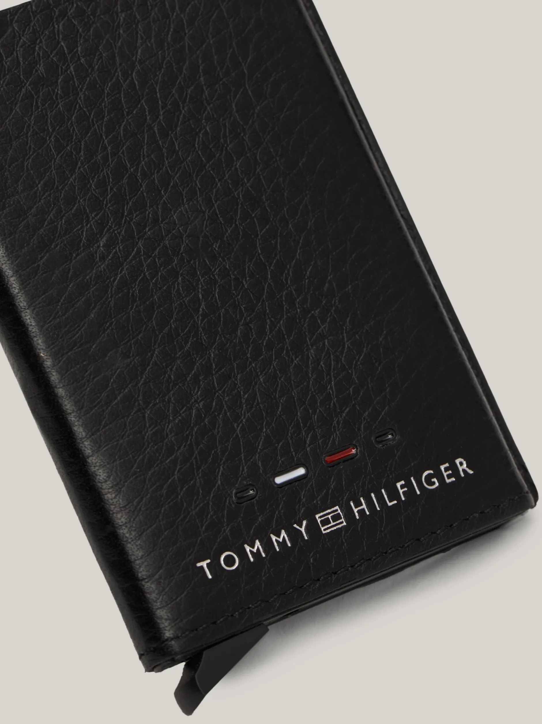 Portfele & Breloczki Do Kluczy*Tommy Hilfiger Etui Na Karty Ze Skóry Premium BLACK
