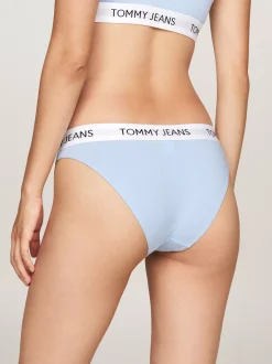 Figi|Bielizna*Tommy Hilfiger Figi Heritage Z Powtórzonym Logo Na Pasku CHAMBRAY BLUE