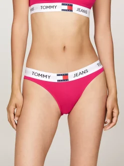 Figi|Bielizna*Tommy Hilfiger Figi Heritage Z Powtórzonym Logo Na Pasku GYPSY ROSE