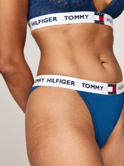 Figi|Bielizna*Tommy Hilfiger Figi Tanga TH Heritage DEEP INDIGO