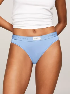 Figi|Bielizna*Tommy Hilfiger Figi TH Established Z Logo Na Pasku LIGHT IRIS BLUE