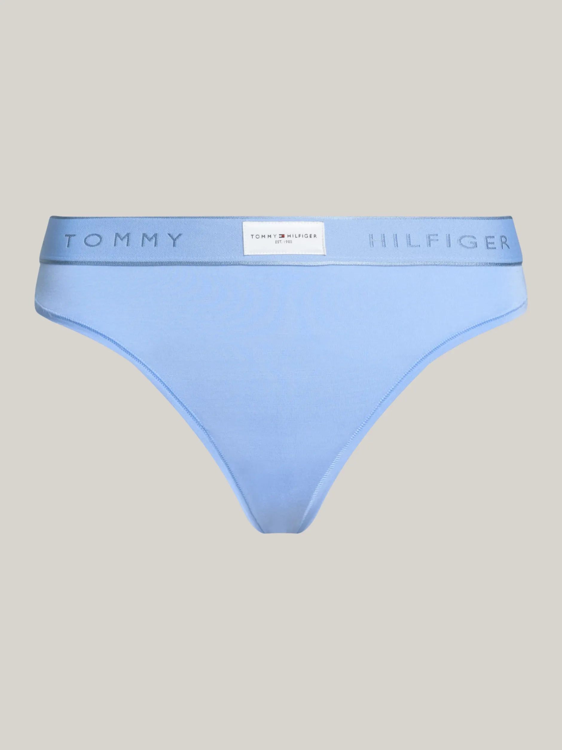 Figi|Bielizna*Tommy Hilfiger Figi TH Established Z Logo Na Pasku LIGHT IRIS BLUE