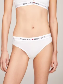 Figi|Bielizna*Tommy Hilfiger Figi TH Original Z Logo Na Pasku WHITE
