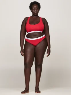 Figi|Bielizna*Tommy Hilfiger Figi Tommy Icon Curve Z Logo Na Pasku PRIMARY RED